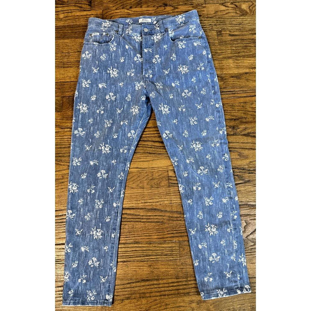 Polo by Ralph Lauren Blue Floral High-Rise Women’s Jeans